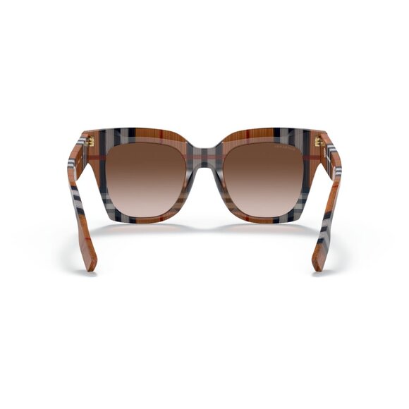 Burberry London | Ladies Kitty Sunglasses in Check Brown/Brown Gradient - Picture 3 of 10